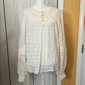 Ramy Brook Kylee Cream Boxy Blouse